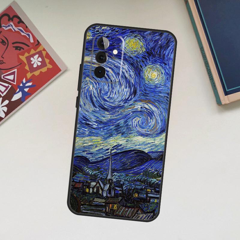 Van Gogh Starry Night Case For Samsung Galaxy A15 A25 A14 A34 A54 A12 A22 A32 A52 S A51 A71 A13 A23 A33 A53 Cover