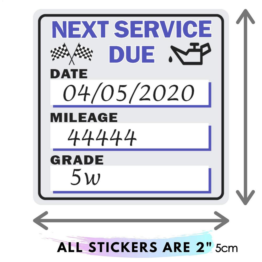 Car Service Reminder Stickers Oil Change Stickers 250 Sheets Car Service Stickers For Windshield 2x2 Inches Maintenance Reminder белый