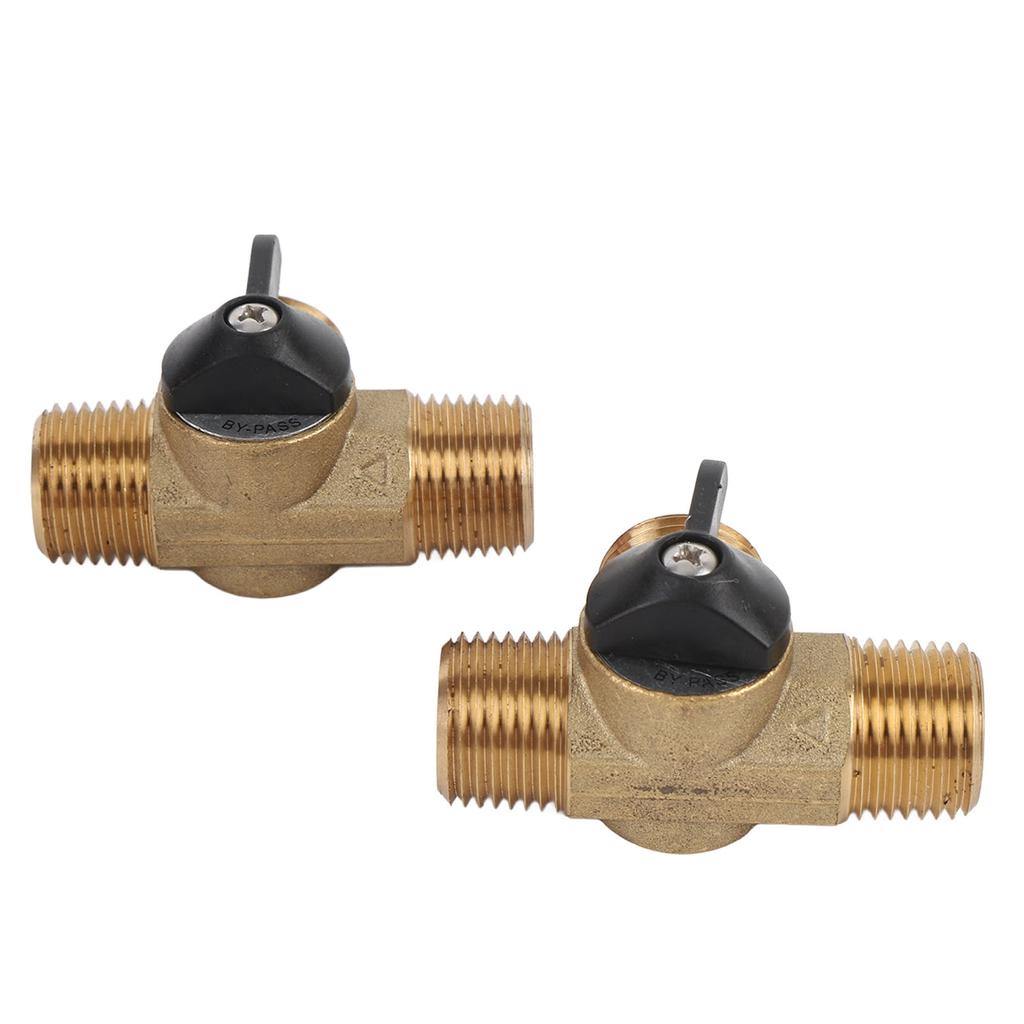 RV Water Heater Bypass Kit Strong Structure Brass 12 Inch Reinforced Hose and Fittings for Yacht