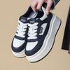 Student color matching platform white shoes women's spring and autumn versatile height increase lightweight casual sports shoes