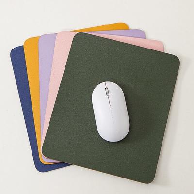 Einfarbiges minimalistisches dickes Leder-Mauspad für Laptops