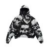 Oversize Men Streetwear Hoodie Skulls Print Long Sleeve Sweatshirts Harajuku Winter American European Hooded Pullovers Y2k