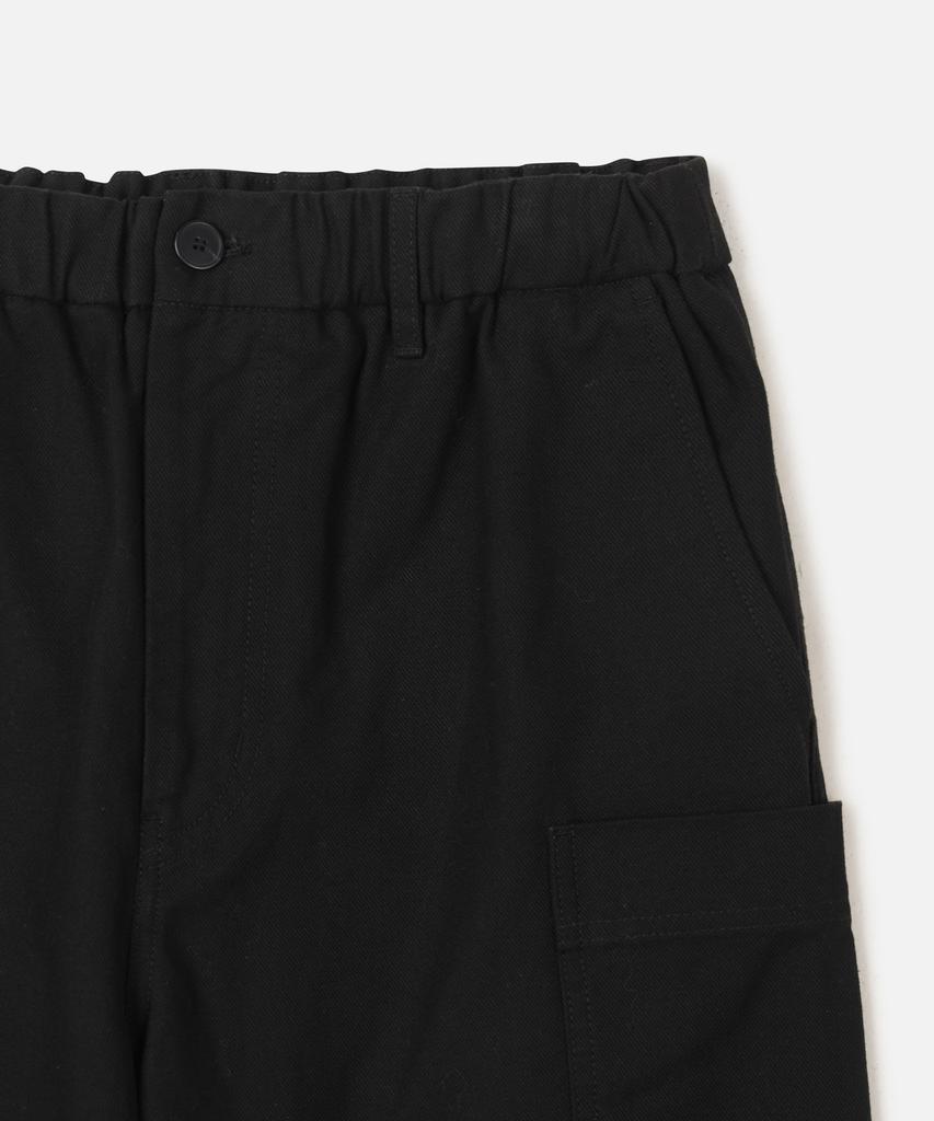 247Silijeu [247 X Vana] Half-Set Cotton Surge Pocket Pants Black