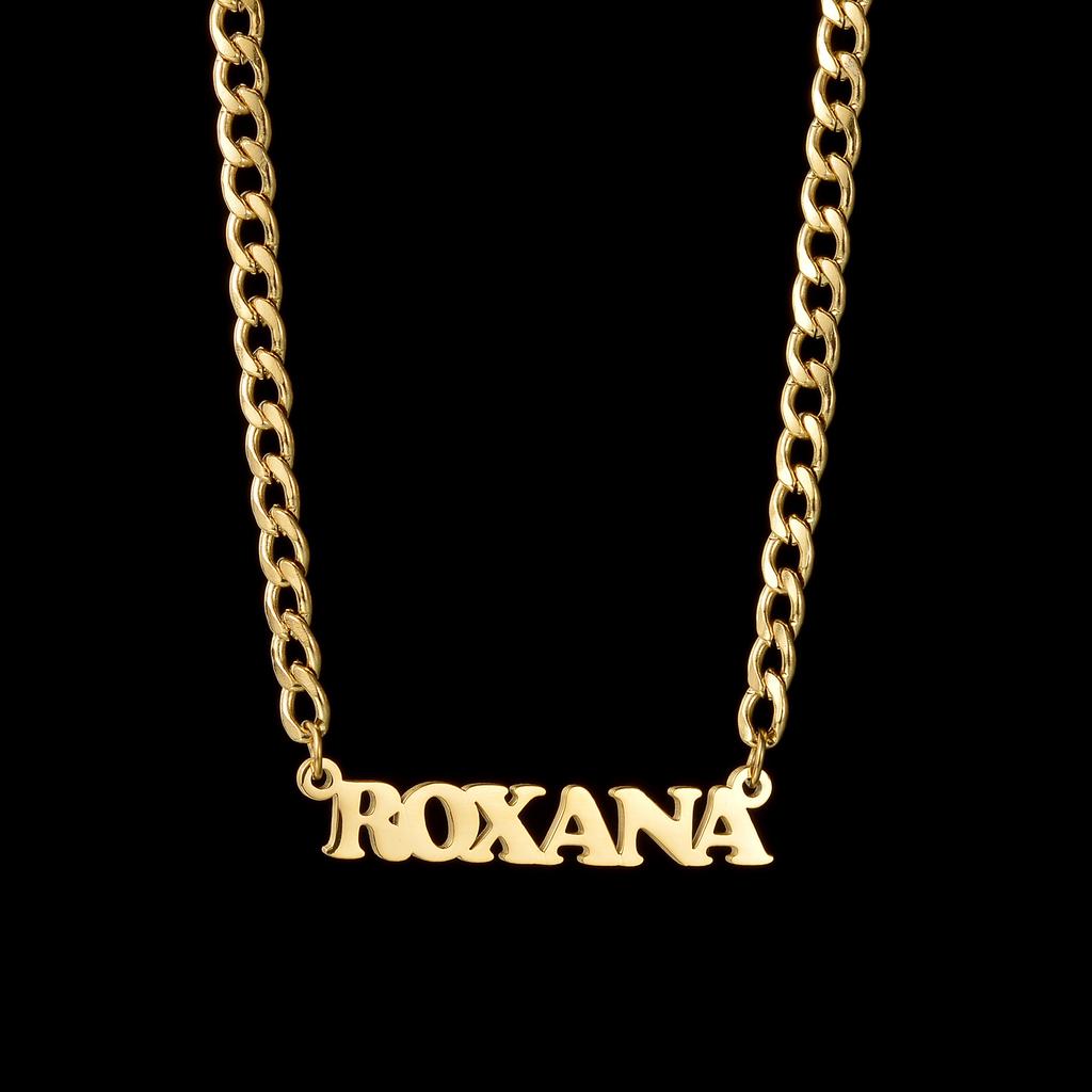 Atoztide Personalized Custom Name Necklaces Pendant for Women Stainless Steel Heart Beads Chain Mother Kids Birthda Jewelry Gift