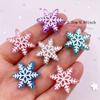 10 stücke Gemischte Bunte Harz 3D Candy Farbe Snowfloer Flatback Cabochon Figuren Sammelalbum DIY Weihnachten Home Decor Zubehör Handwerk