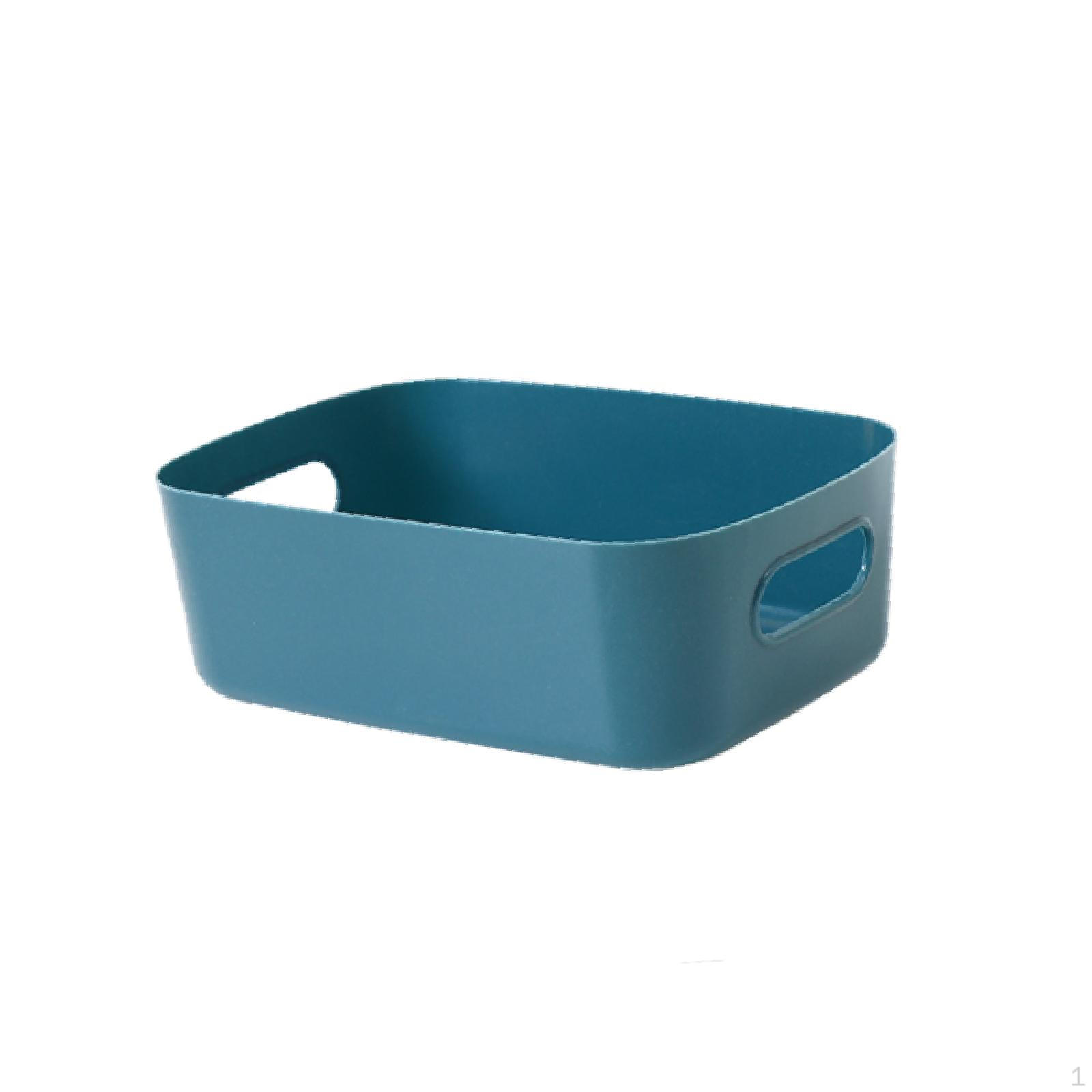 Настольный ящик для хранения штабелируемая корзина органайзер для косметики для офисного шкафа темно-синий 526₽