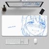 HD Printing Pretty Thread Draft Girl Laptop Mousepad PC Gaming Mouse Pad Computer Mouse Mat Non-slip Carpet Keyboard Mat Deskmat