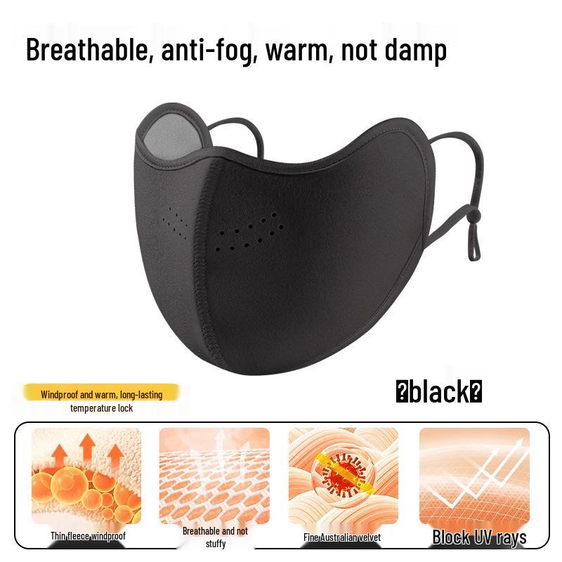 Warm Velvet-Enhanced Windproof Face Mask for Women & Men – Ideal for Cycling & Driving In Autumn and Winter