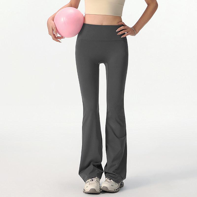 High-Waisted Flared Yoga Pants - Butt-Lifting, Camel Toe-Free, Perfect for Dance, Running, and Pilates.
