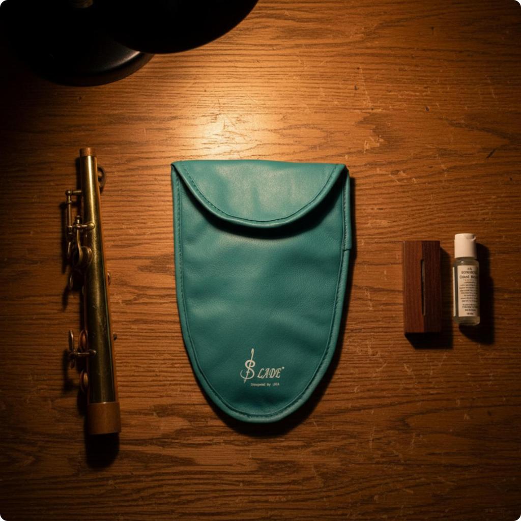 Saxophone Neck Storage Pouch Textile Soft Lining for Travel, Music Practice