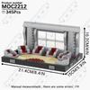 MOOXI Space Wars Movie Throne Military Conference Room Scenario Model Building Block DIY Diorama Bricks For Kids Montessori Toys