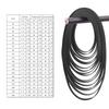 5PCS Universal 50-145mm Cassette Tape Machine Ruber Belt 1.5mm Width Common Belt for Recorders  DVDs Drives