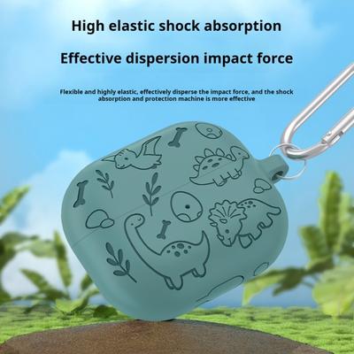 Silicone Headphone Protective Cover Shockproof Impact Resistant Seamless Fit Simple Installation Protective Cover for SamsungGalaxy Buds 3/3pro