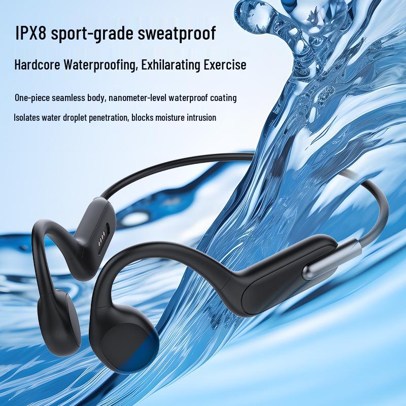 X6 Bone Conduction Headphones: 32GB Memory, HD Calls, Music Listening, Swim & Sports Bluetooth Headphones