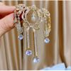 SUYU Classic Fashion Corsage Fringe Cubic Zirconia Imitation Zircon Suit Coat Pin