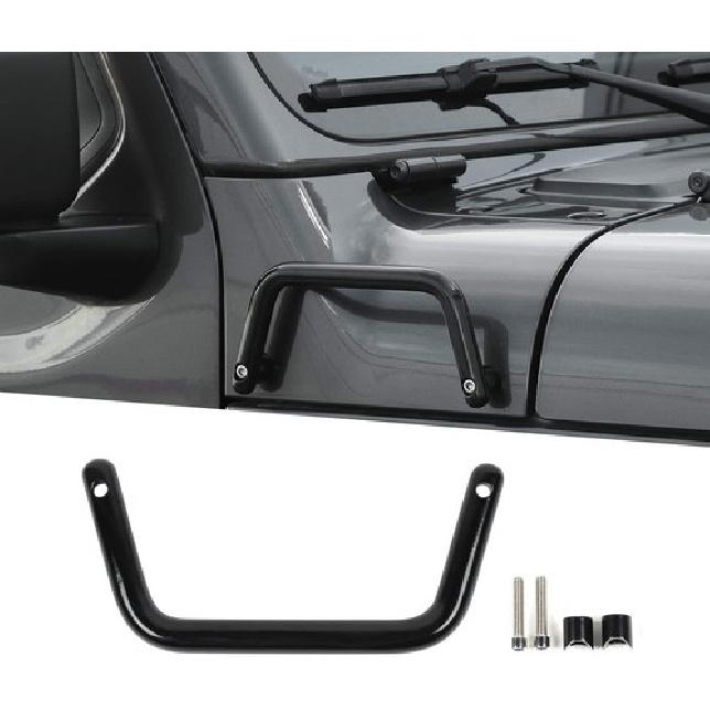 Black Front Hood Side Angle Talled Grab Handle for Jeep Wrangler JL JT 2018+