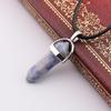 Handmade Amethyst & Rose Quartz Hexagonal Pendant Necklace N760