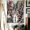 My Hero Academia Wall Tapestry Aesthetic Wall Hanging Printed Fabric Blanket Decorative Tapestries for Bedroom Living Room Home Decor