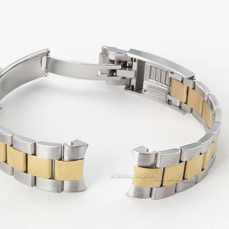 For Rolex SUBMARINER DAYTONA Watch Band Strap Fine-Tuning Pull Button Clasp 316L Stainless Steel Bracelet Watchbands 20mm 21mm
