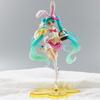 22CM Anime Hatsune Miku adorable girls Cute And Charming pvc Model Doll Figurals Rabbit ears Collect ornaments Xmas Playthings gifts
