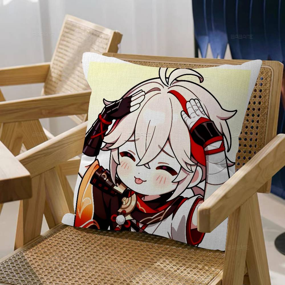 Kaedehara Kazuha Genshin Impact Pillow Cover Sofa Cushion Cover Home Room Decoration Children Gift
