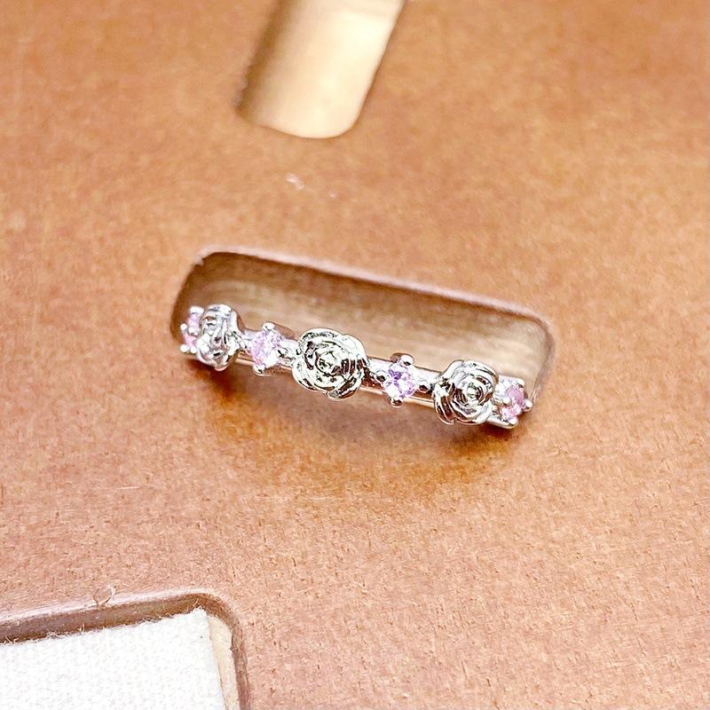 

Рожеве Солодке Серце Дівчинки Вишукане Кільце Zir*****Pen Метелик Супер Фея Накладене Носіння Нішеве Кільце Високого Класу Adjustable opening