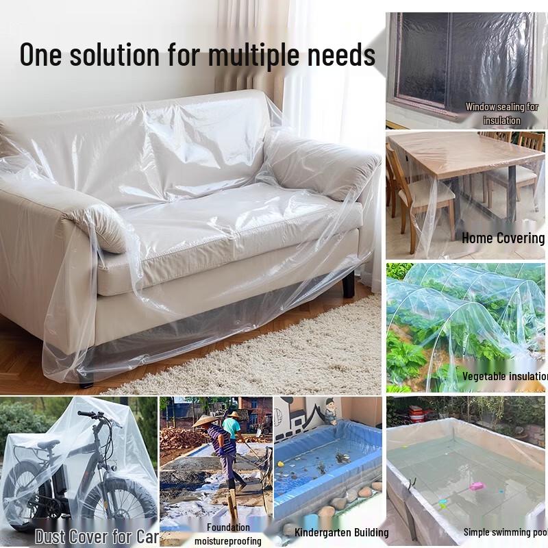 Heavy-Duty Transparent PE Protective Film