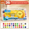 True Color Soft Tip Liquid Acrylic Marker: Stackable, Washable, Non-Bleeding - Ideal for Kids' Art, Newspapers, and Drawings.
