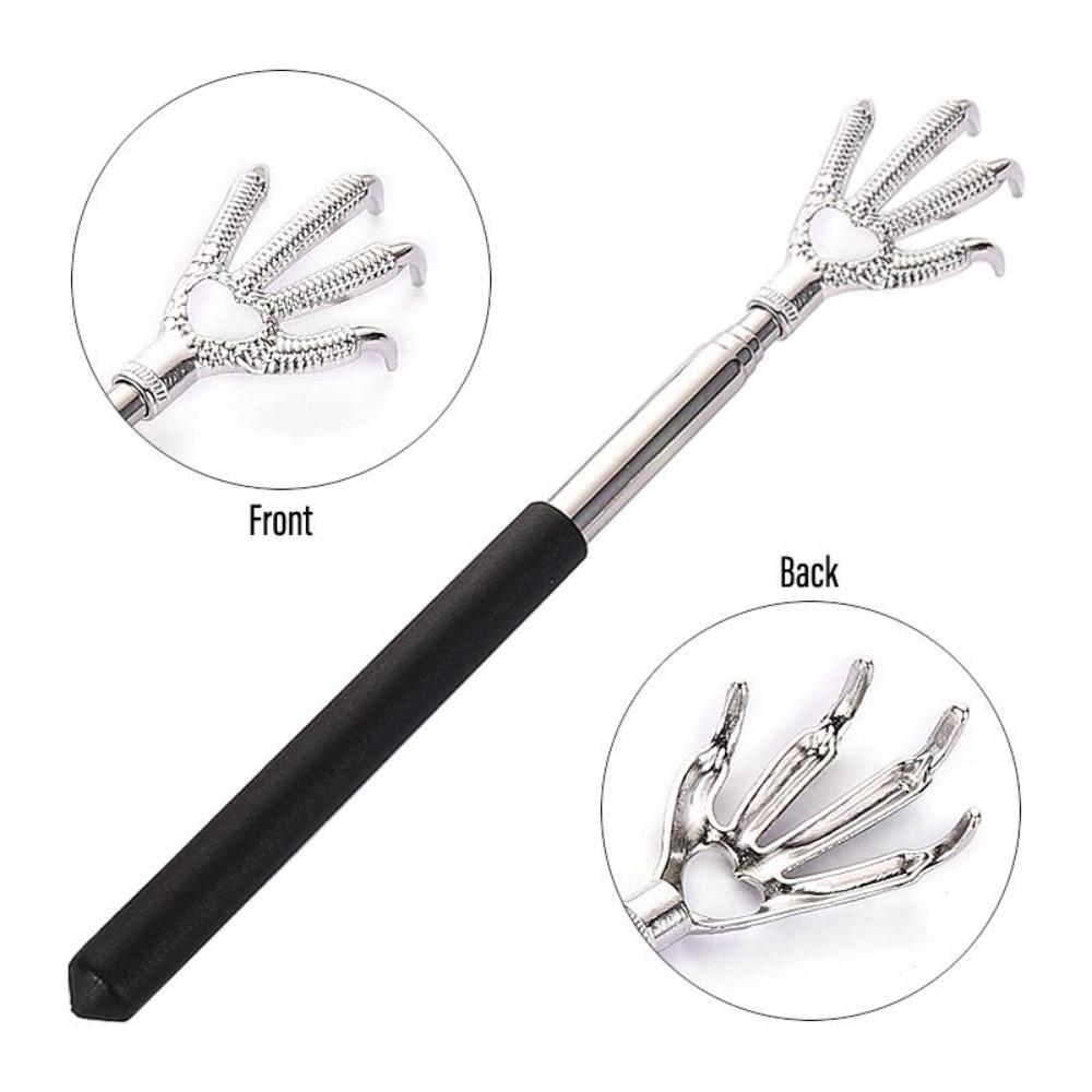 1PC  Eagle Claw Telescopic Back Scratcher Stainless Steel Back Massager Body Scratcher Tool
