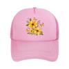 Golden Wildflower Butterfly Joy Gard  Mesh Baseball Cap Hip Hop