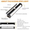 Motion Activated RV Step Lights, IP65 Waterproof Battery Operated Motorhome LED Light Strip Magnetic RV Night Light Bar For Motorhome, Trailers,