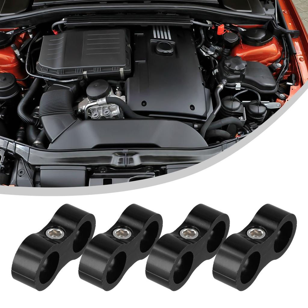 Vehicle Maintenance Black Fuel Line Clamp Minimize Leaks And Improve Flow Aluminum Clamp Minimizes Risk Of Leaks