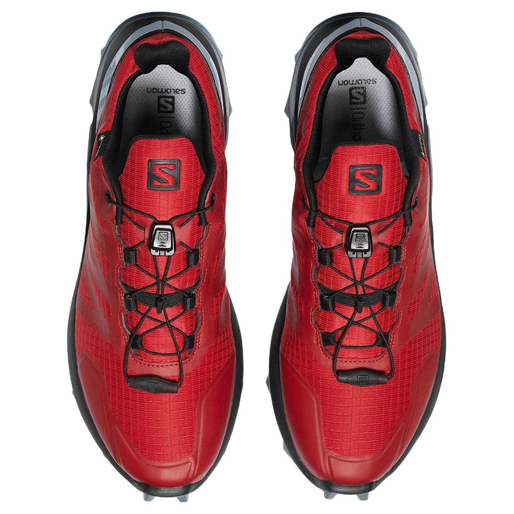 SALOMON Supercross Gtx Comfortable Soft Outdoor Sports Functional Cushioning Trail Running Shoes Men Sneaker Red L40917800