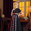 Halloween Costume Alice In Wonderland Queen Of Hearts Cosplay Party Stage Dress Women