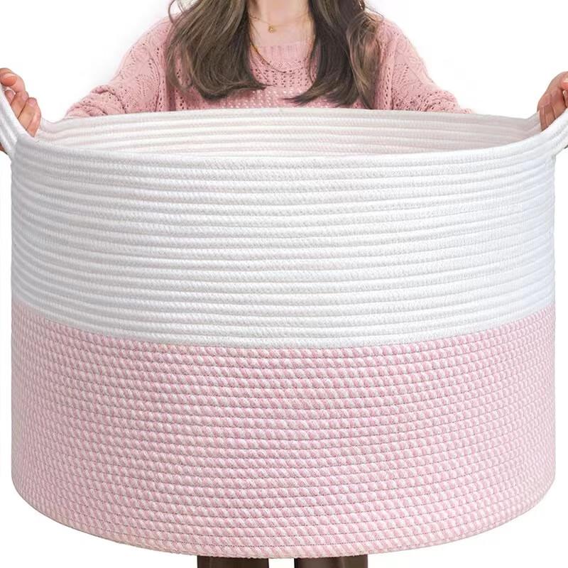 miflame Modern Minimalist Cotton Rope Storage Basket