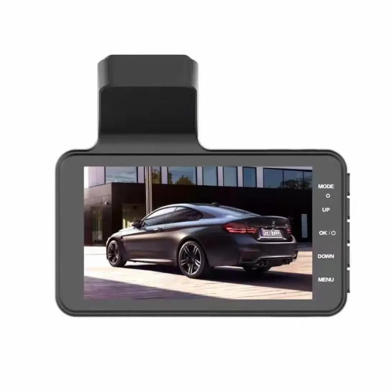 Dash Cam Front and Rear View Camera Video Recorder Dual Lens Car Dvr Cycle Recording Night Vision G-sensor HD 4 Inch Dashcam