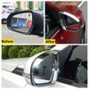 Rearview Mirror Rain Eyebrow Frame Decor Cover Trim For Suzuki Vitara Escudo / Sx4 S-cross 2015 -  Carbon Fiber Accessories