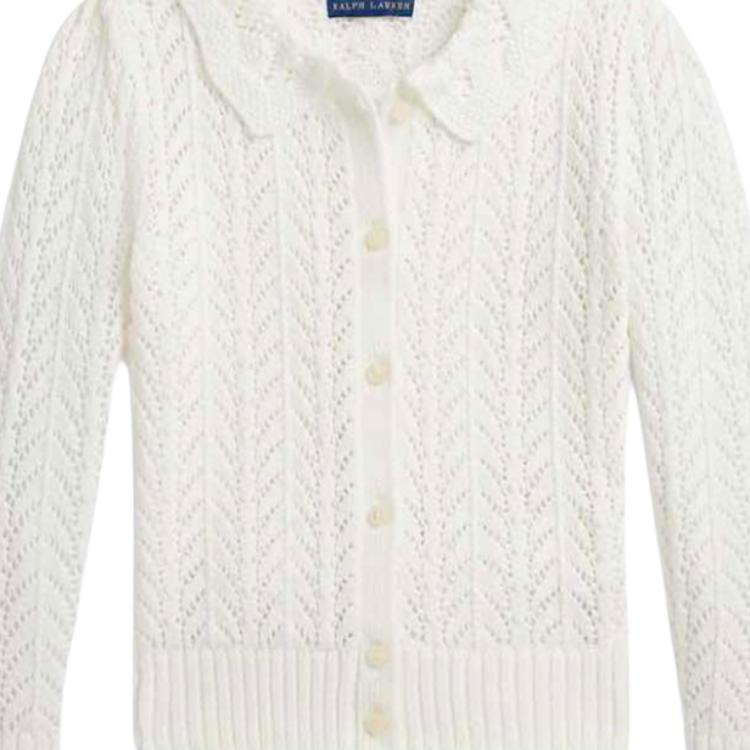 Polo Ralph Lauren Sweater Ss26 Pony Logo Embroidered Solid Color Long Sleeve Cardigan Standard Fit Kids Kids sweater 313978884-500