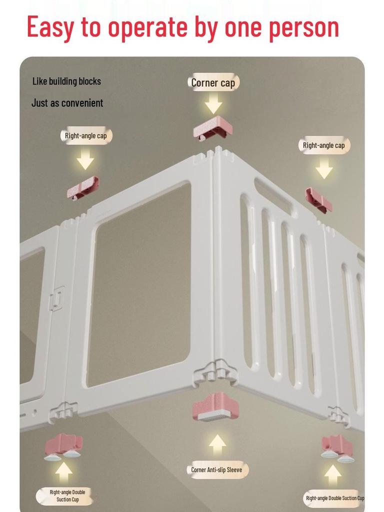 Panoramic Transparent Dog Barrier for Medium & Small Pets - Indoor Use