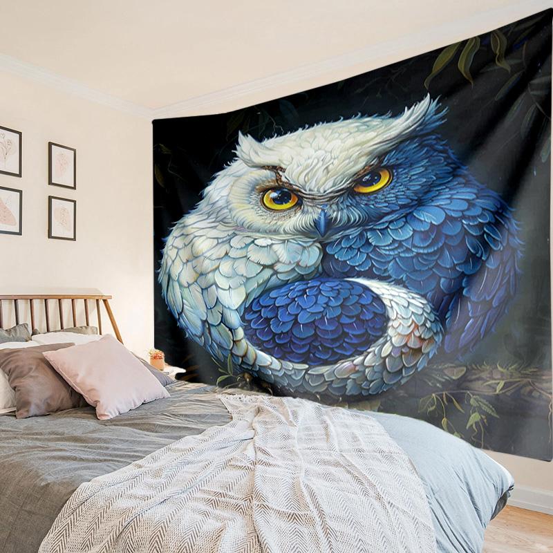 Mystical Forest Owl Tapestry Room Decoration Wall Hanging for Living Room Bedroom, dormitory, Birthday and Christmas gifts