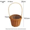 with Handle Imitation Rattan Handhold Household Braid Storage Baskets  Living Room Decoration