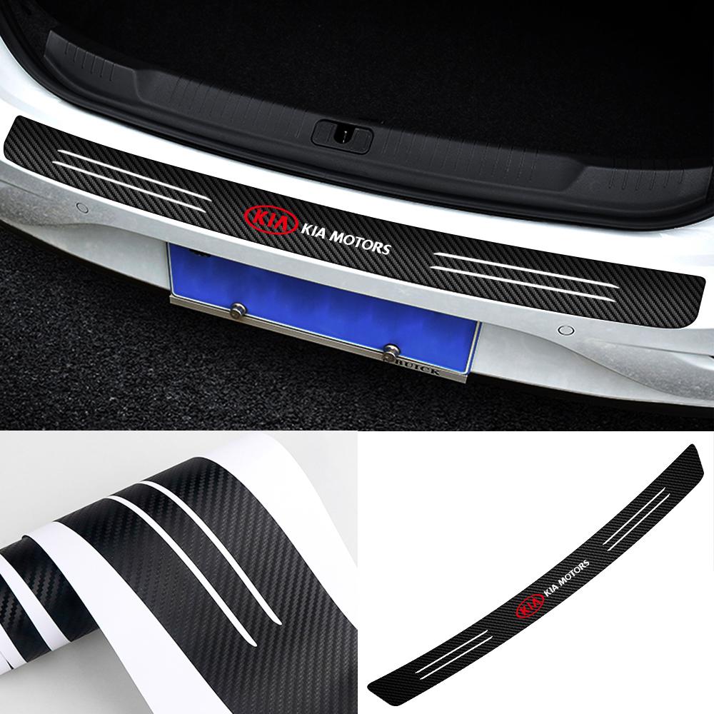 Car Accessories Trunk Tail Lip Carbon Fiber Guard Stickers for KIA Ceed Sportage Rio 3 Proceed K5 Sedona Forte Cerato Venga QD2