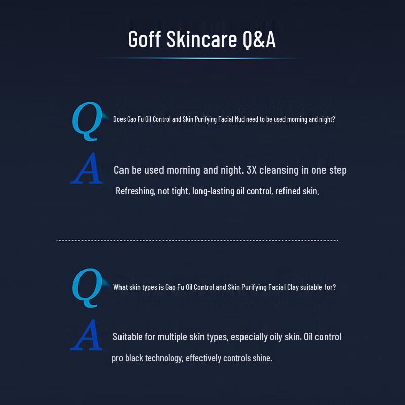 gf Men's Oil Control Purifying Facial Cleanser