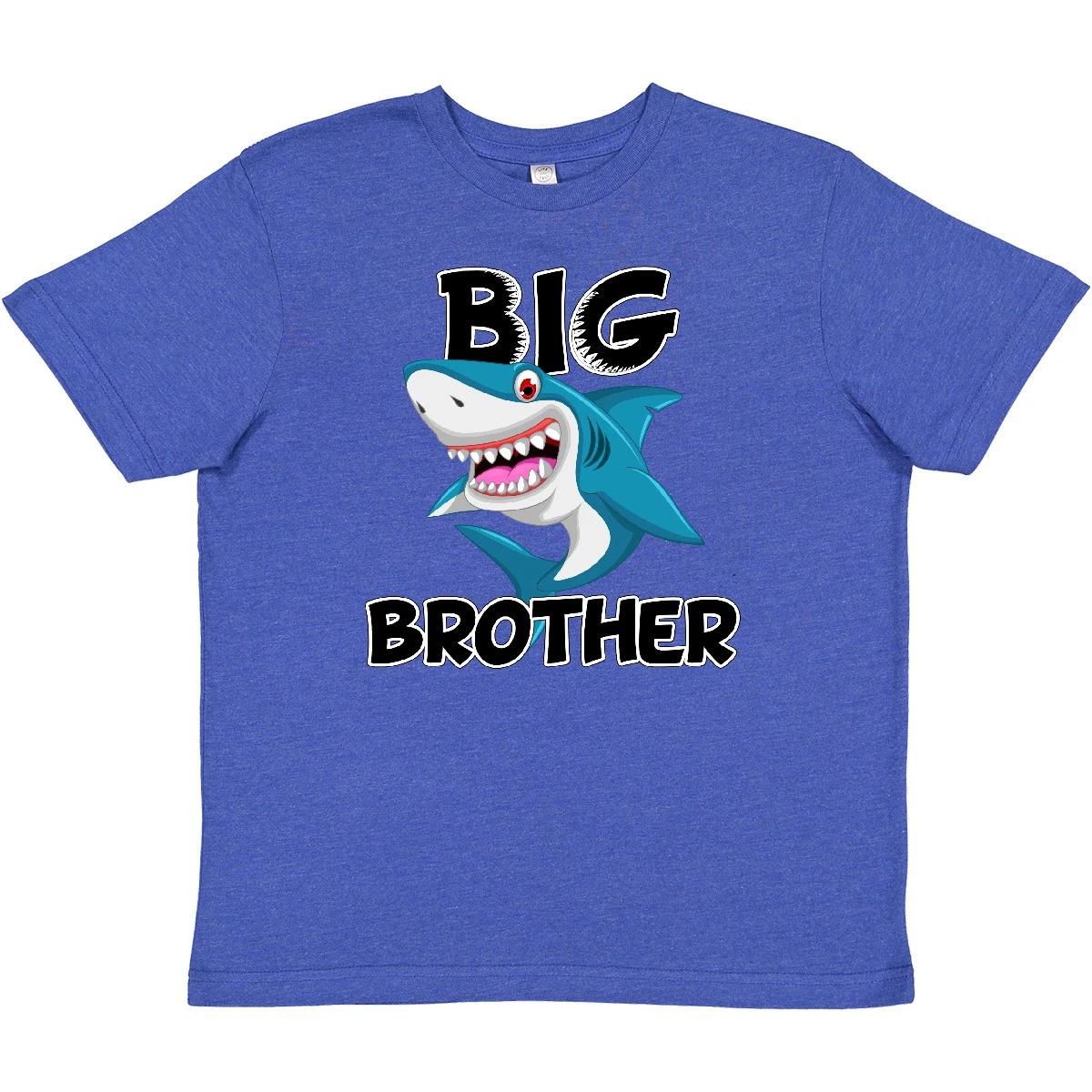 Inktastic Big Brother Shark Youth T-Shirt Cute Tee Kids Children Child Tween 160