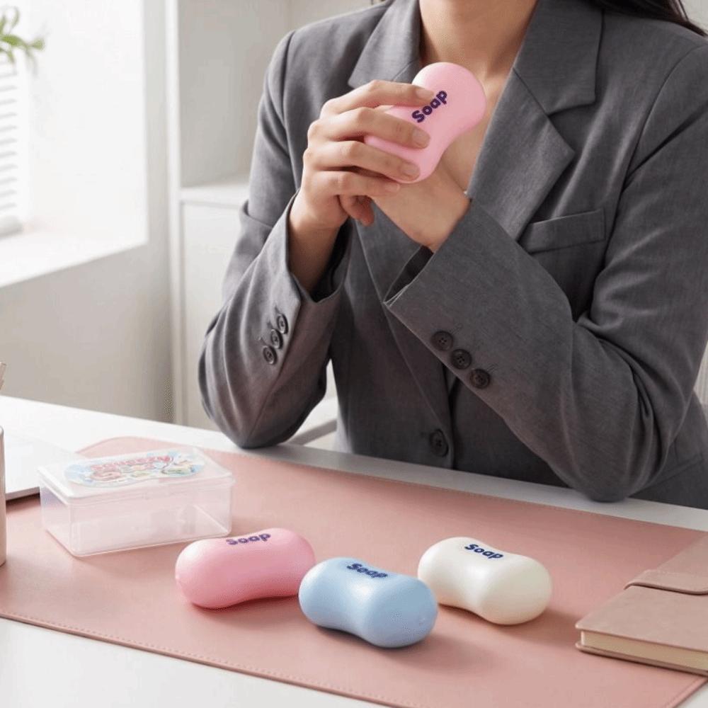 Wax Coating Crunchy Soap Squeeze Toy Sound Crispy Crunchy Fidget Toy Soap Ball Squishy Student