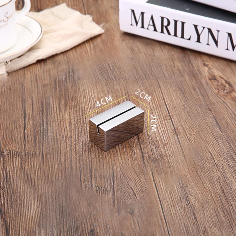 Stainless Steel Menu & Table Number Holder