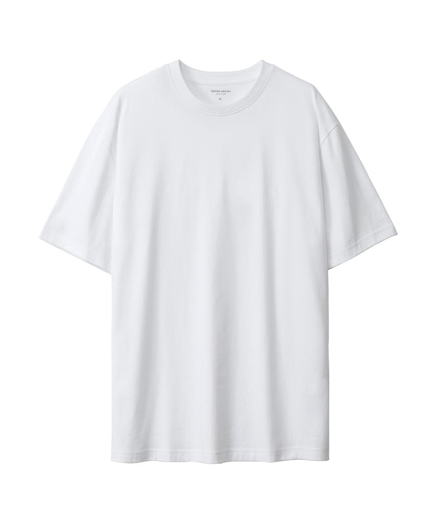 BRENSON (2Pack) Pure Cotton Layered Chain Short Sleeve Tee