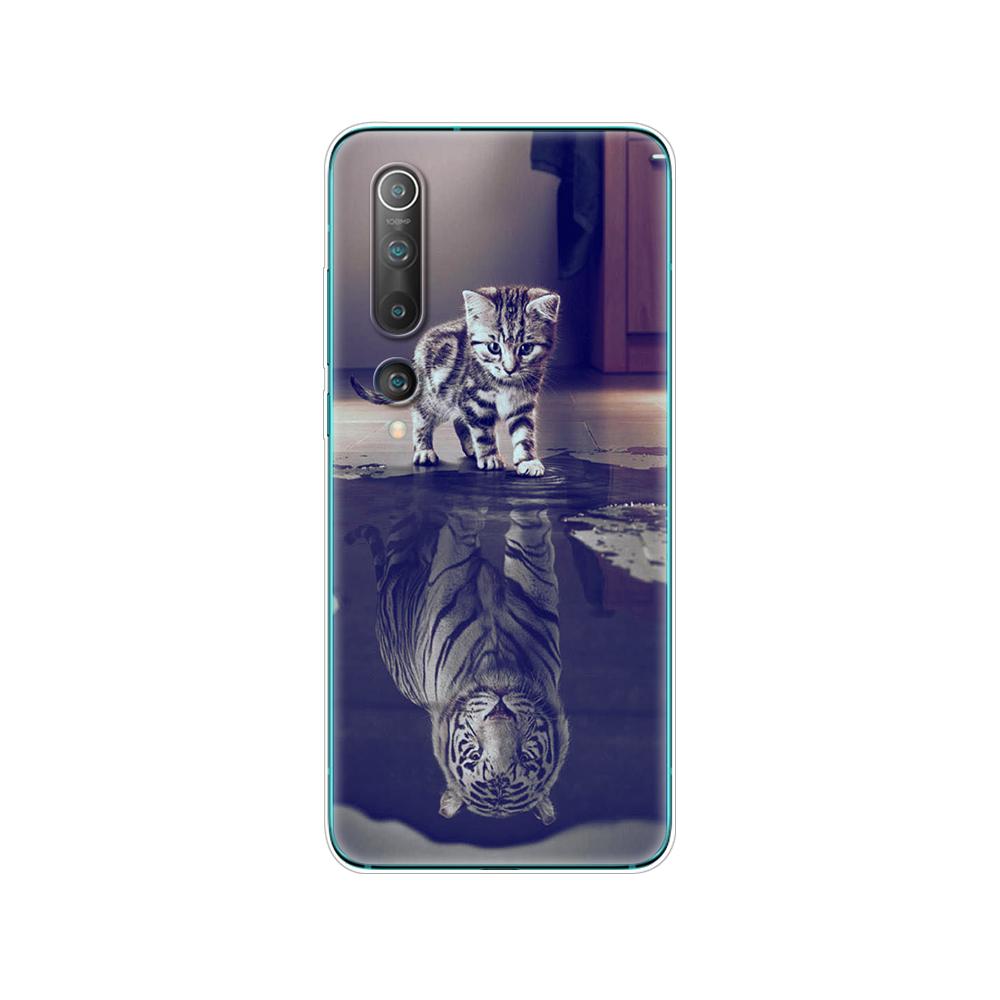 Silicon Case For Xiaomi Mi 10 Case Soft TPU Back Phone Cover For Xiaomi Mi 10 Pro Mi10 Etui 6.67" Full Protection Coque Bumper