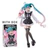 19CM Hatsune Miku Desktop Cute Action FigureNeko T-Shirt Ver. Anime Figurine Kawaii Girl Model Toy Gift