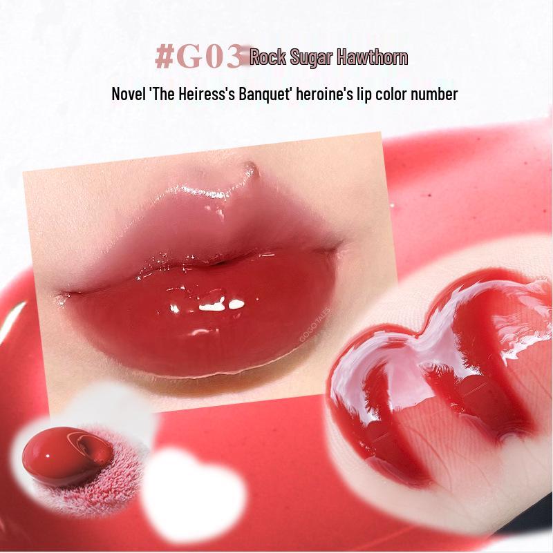 Gogotales Gege Dance Hydrating Lip Glaze - Watery Mirror Gloss in Little Pink Ball.